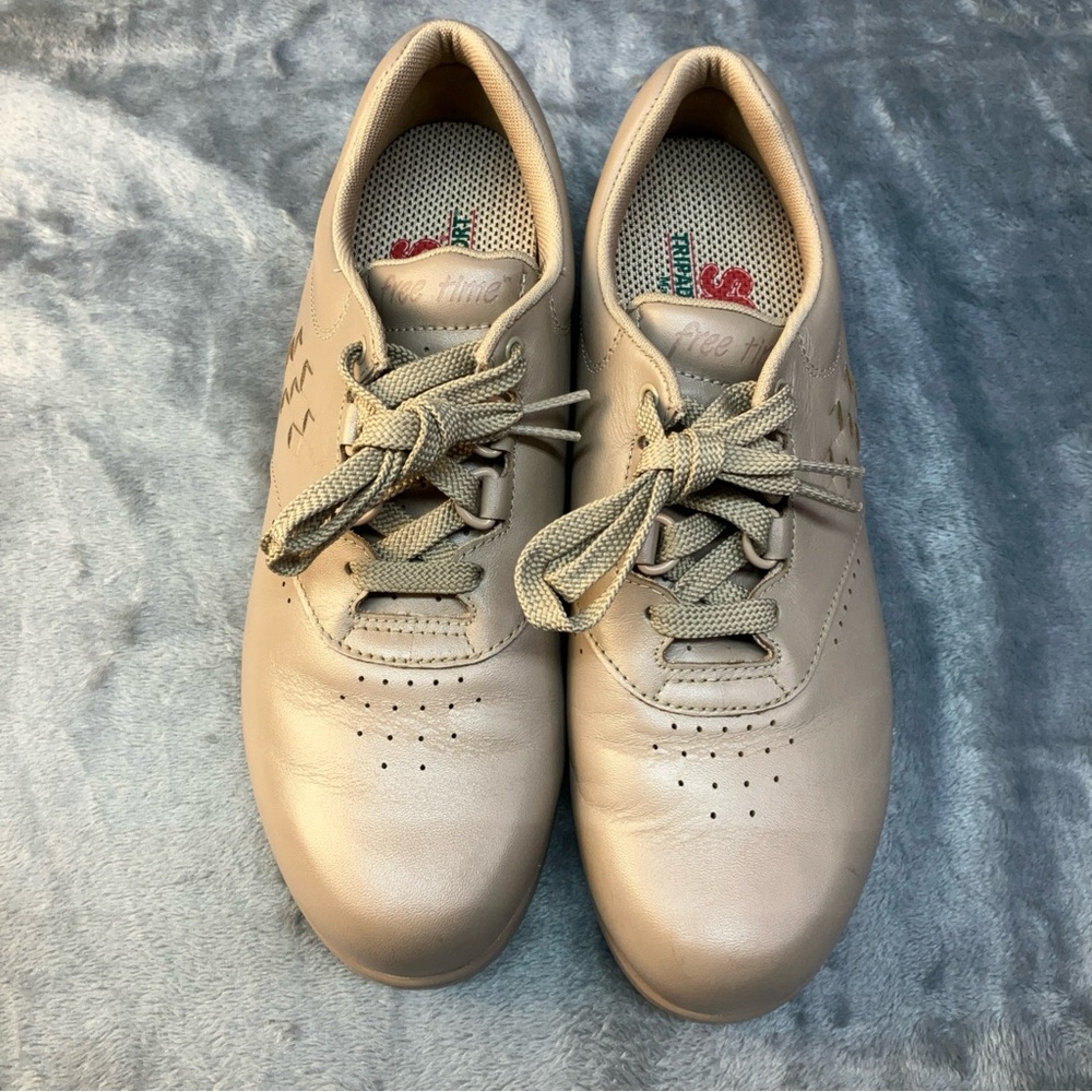 SAS Free Time Shoes Womens Size 8N  Taupe Leather Comfort Walking Casual TRIPAD